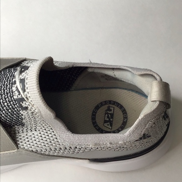 APL TechLoom Bliss Sneakers in Metallic Silver/White/Black. - Picture 8 of 16